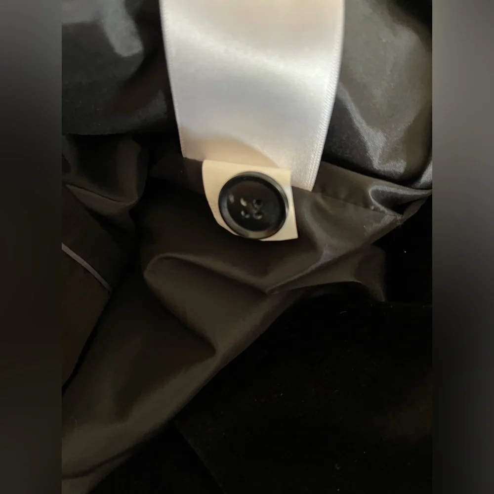Banana Republic Classic Velvet Black Blazer Solid Single Button-formal dressy 10